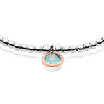 September Birthstone Silver and Agate Affinity Bracelet