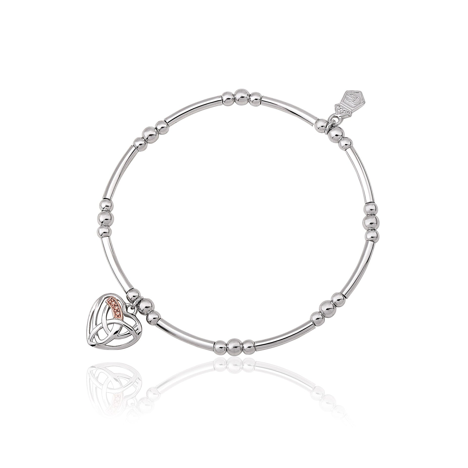 Hearts Entwined Silver Affinity Bracelet