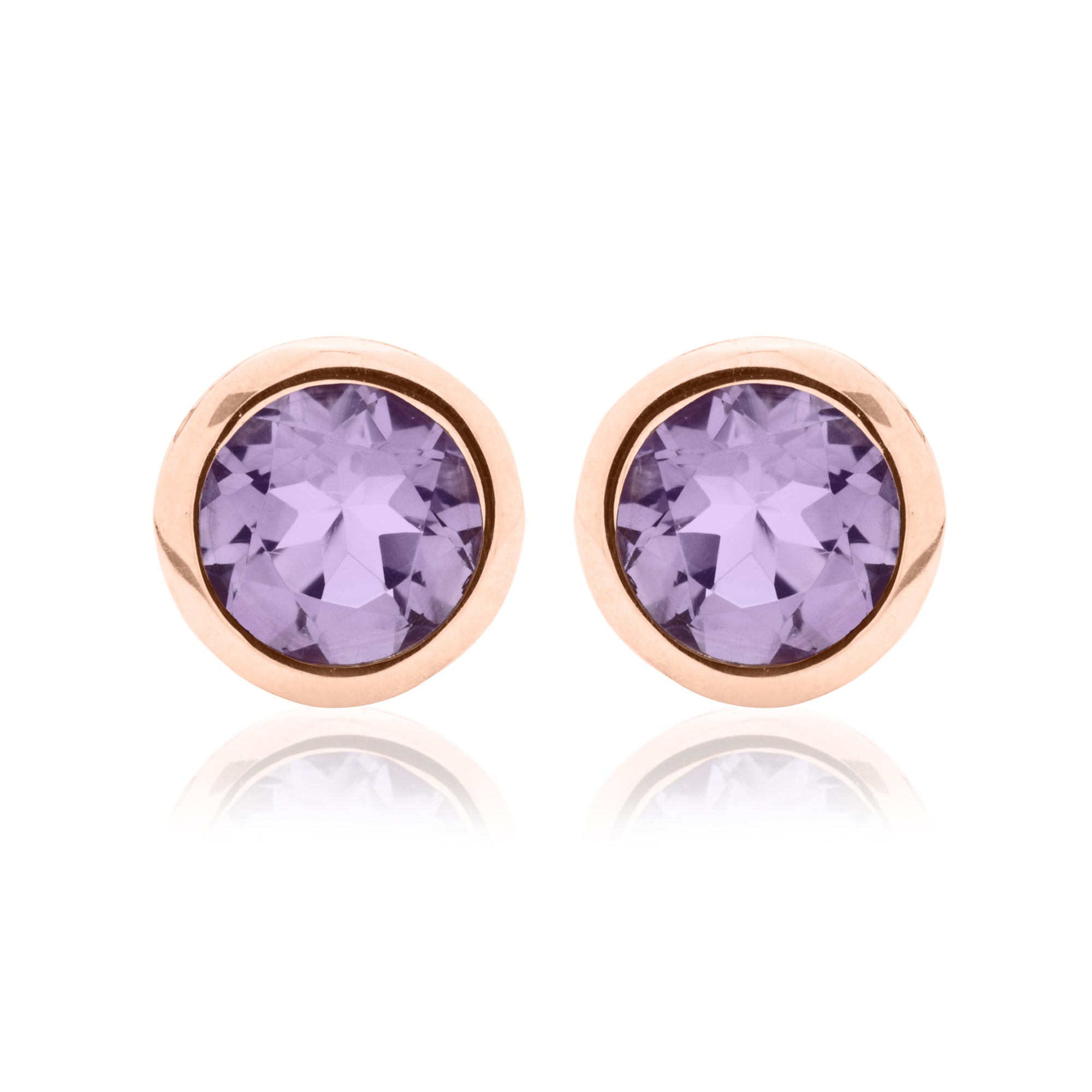 Amethyst birthstone store earrings