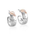 Cariad® Silver Half-Hoop Earrings