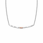 Cariad® Morse Code Silver Necklace