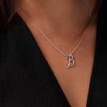 Tree of Life® Initials Silver Necklace - Letter B