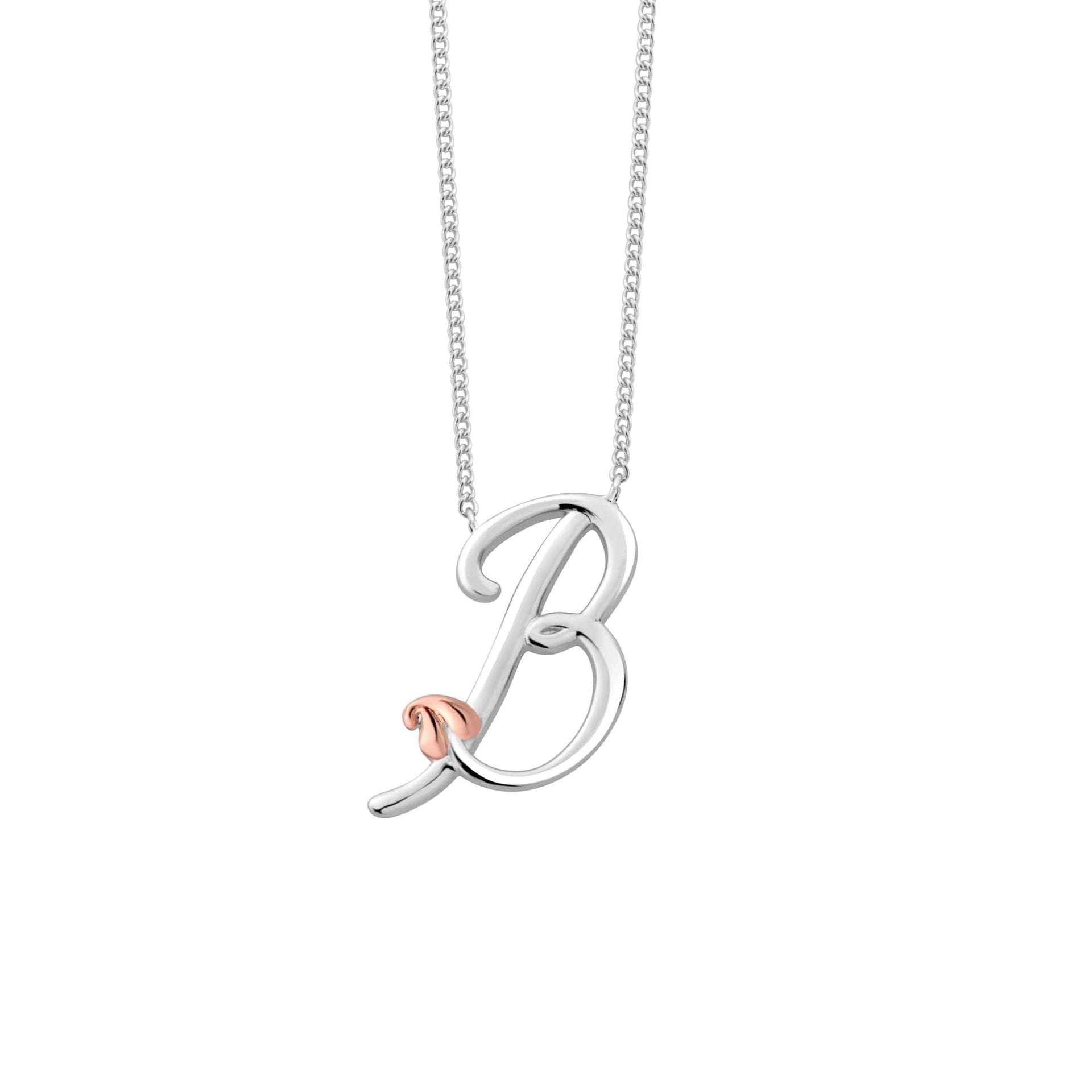 Tree of Life® Initials Silver Necklace - Letter B