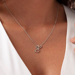 Tree of Life® Initials Silver Necklace - Letter E