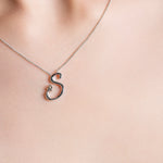 Tree of Life® Initials Silver Necklace - Letter S