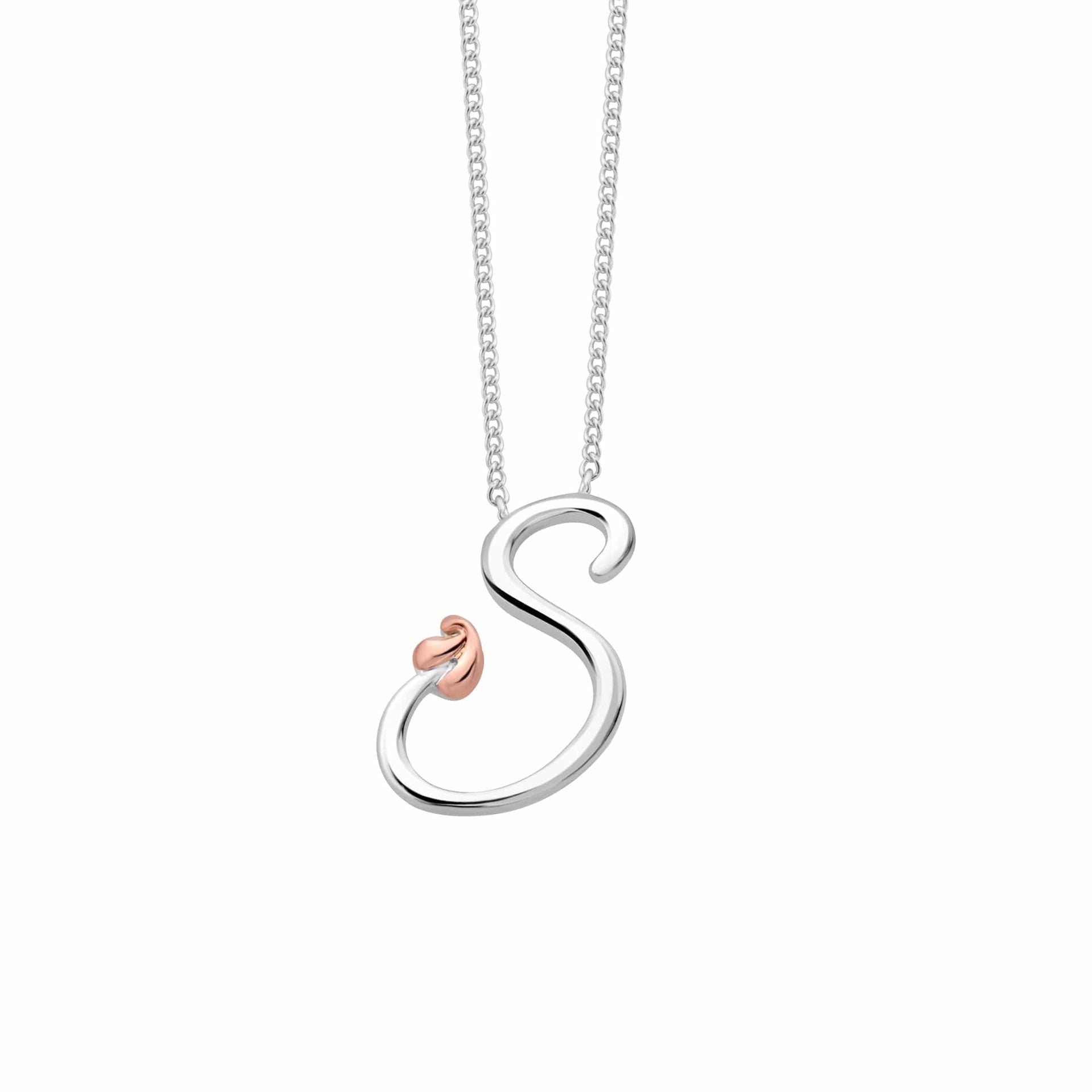 Tree of Life® Initials Silver Necklace - Letter S