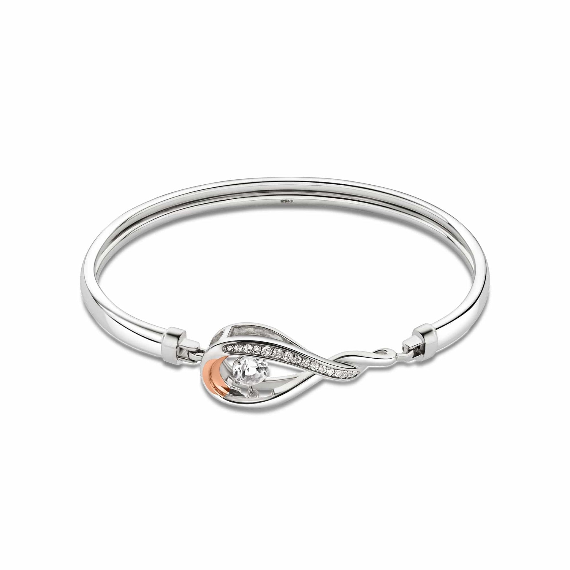 Eternity Silver Bangle