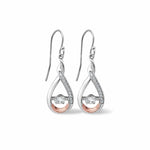 Eternity Silver Drop Earrings