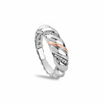 Lover's Twist Silver Slim Ring