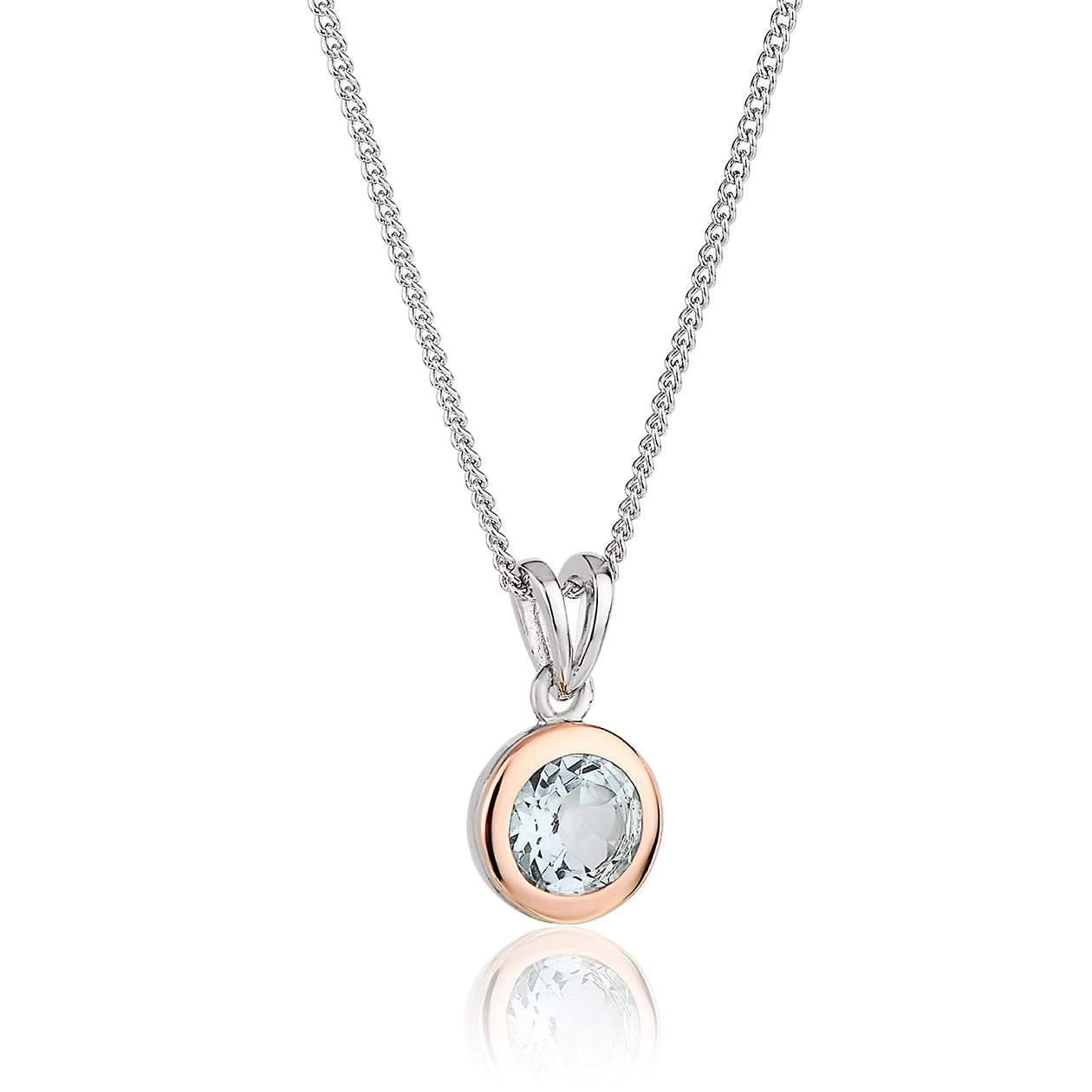 March Birthstone Silver and Aquamarine Pendant – Clogau Outlet