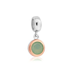 September Milestones® Birthstone Silver and Agate Charm