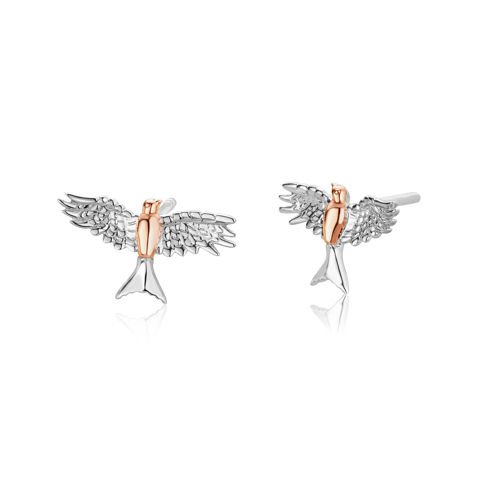 Red Kite Silver Stud Earrings