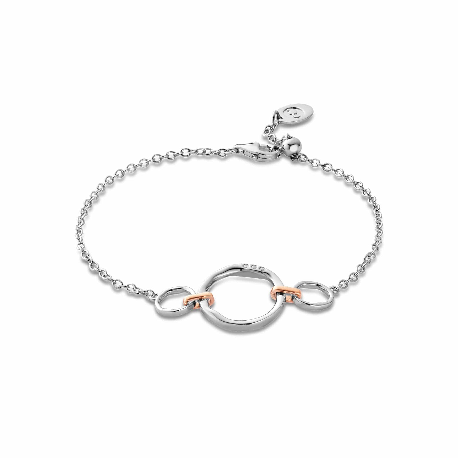 Ripples Silver Triple-Hoop Bracelet