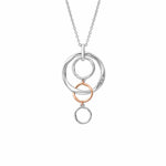 Ripples Silver Four-Hoop Pendant