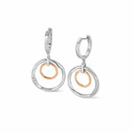 Ripples Silver Double-Hoop Creole Earrings