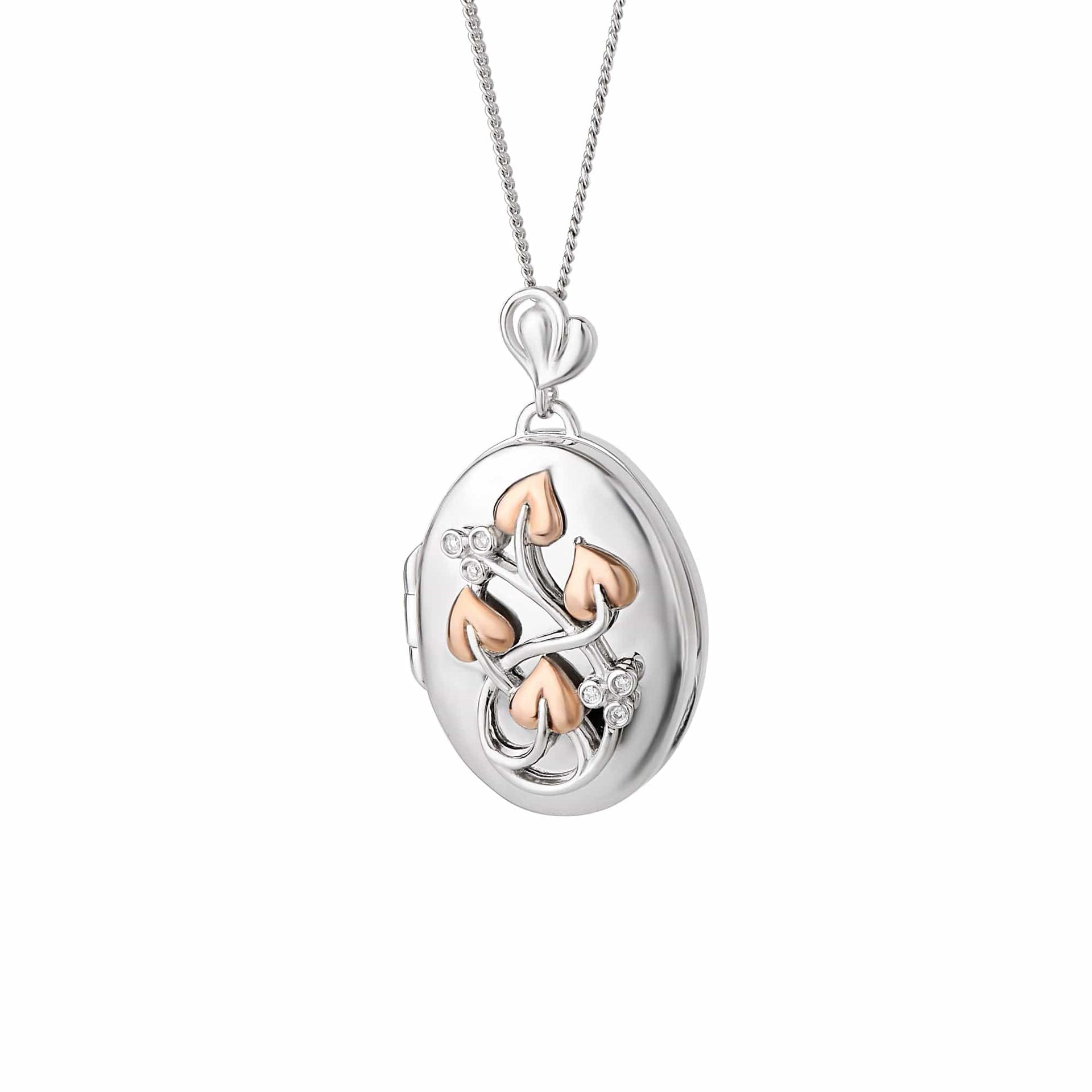 Tree of Life® Silver and Diamond Locket