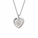 Welsh Royalty Silver Heart Pendant