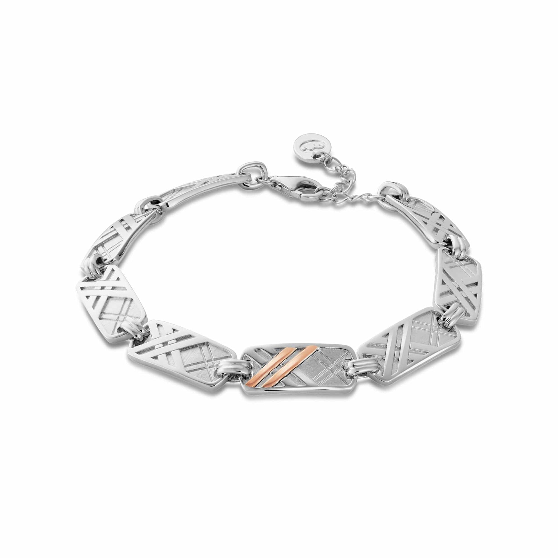 Welsh Tartan Silver Bracelet