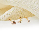 Clogau® Celebration Gold and Laboratory-Created Diamond Piercing Stud