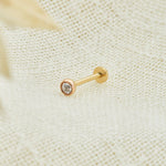 Clogau® Celebration Gold and Laboratory-Created Diamond Piercing Stud