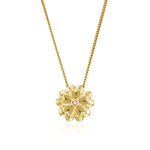 Flower Gold and Diamond Pendant