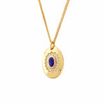 Princess Diana Gold, Sapphire and Diamond Pendant