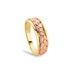 Lilibet Gold and Diamond Channel Ring